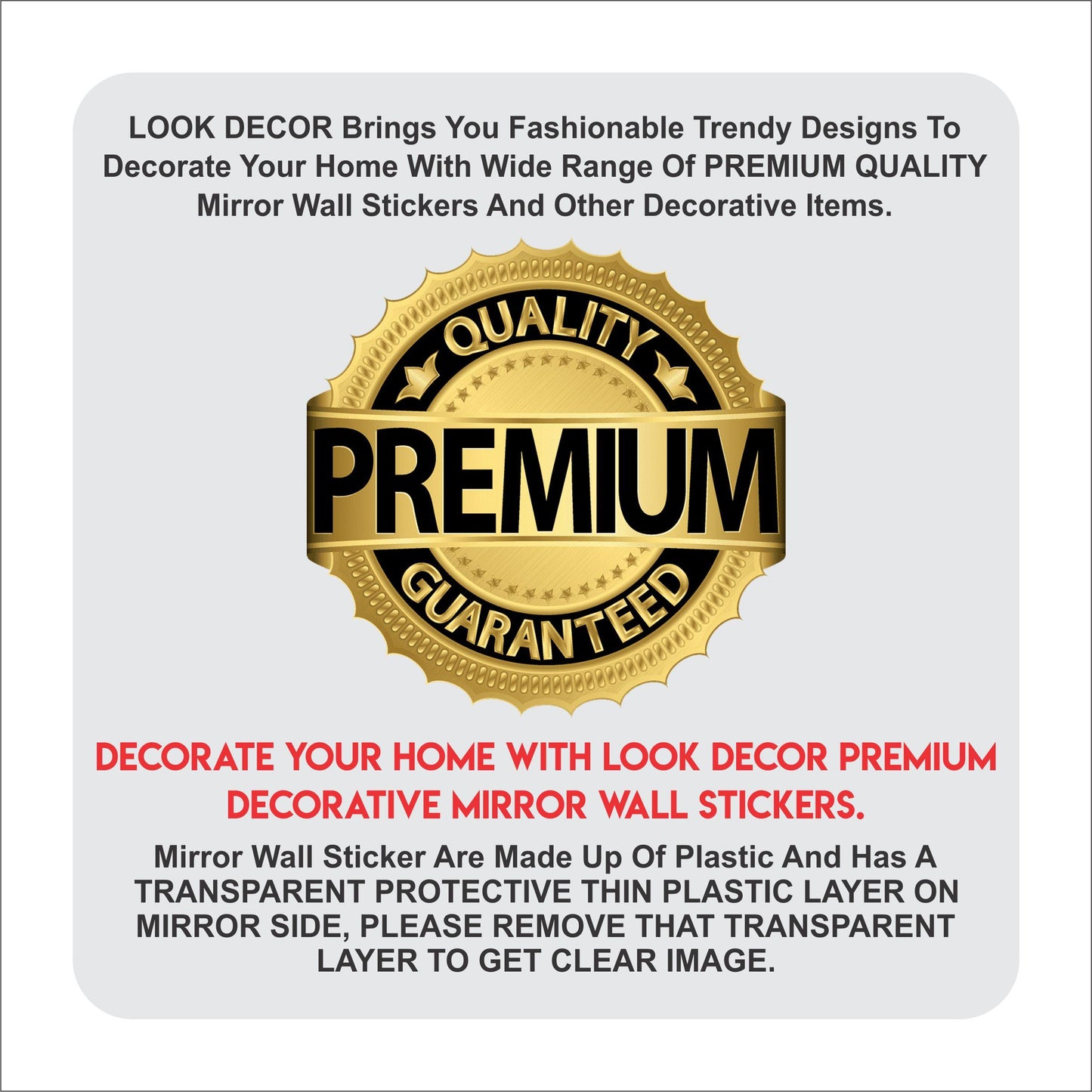 3D Acrylic Wall Sticker