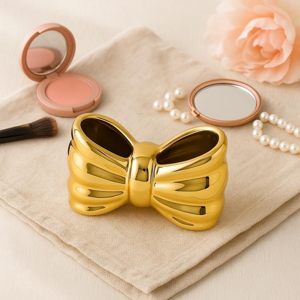 Bow Shaped Pen Stand Decor