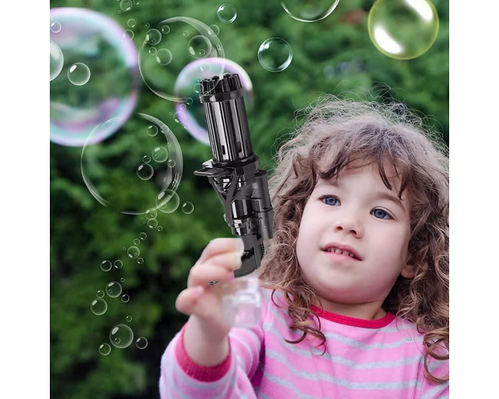8 Hole Automatic Gatling Bubble Gun Blower