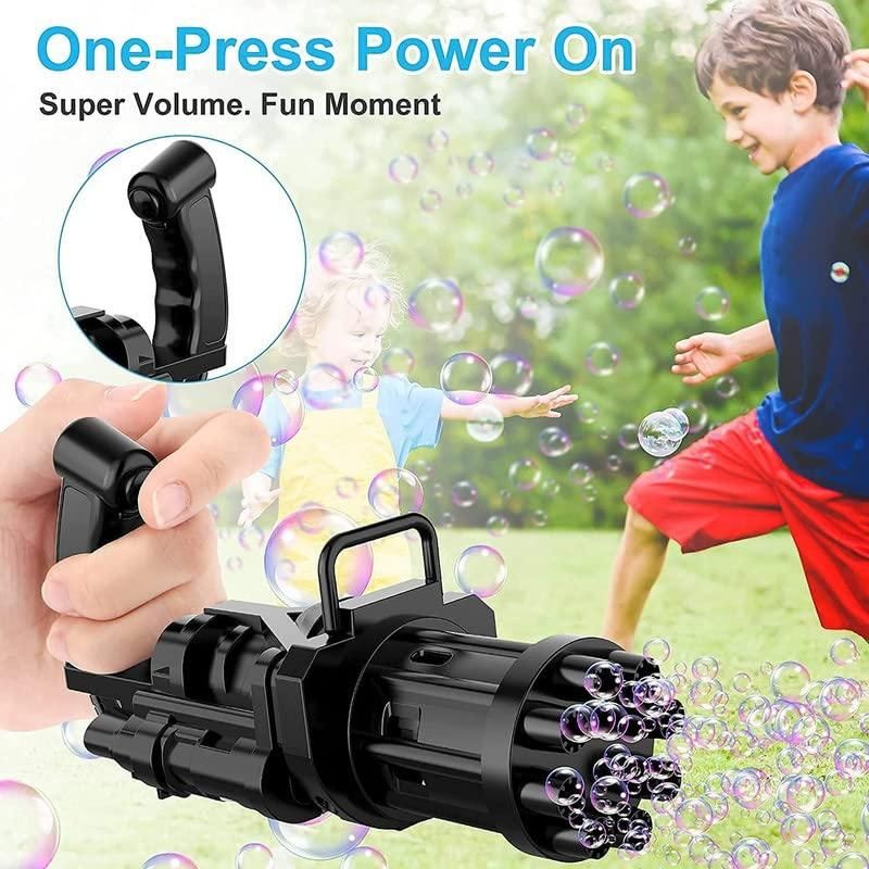 8 Hole Automatic Gatling Bubble Gun Blower